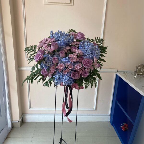 Fresh Flowers Blue & Pink