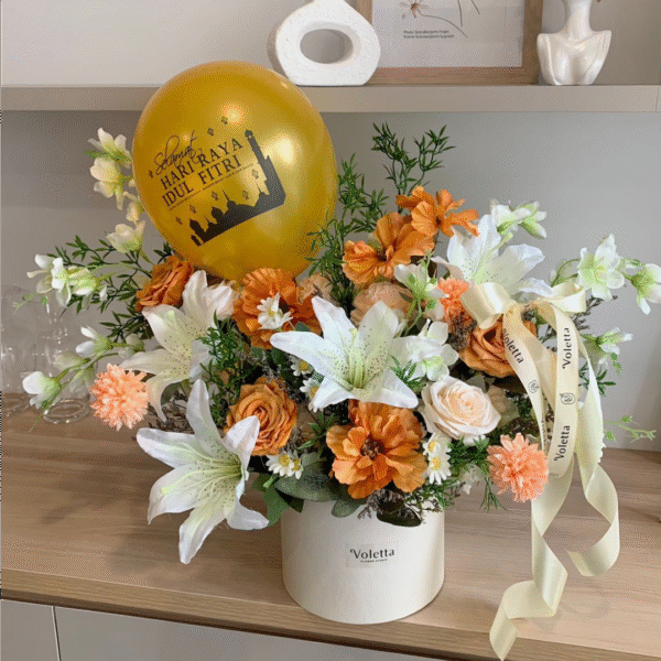 Bloombox D20 Artificial Mix peachy + Balon